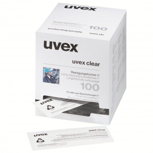 Серветки вологі для окулярів uvex артикул 9963005